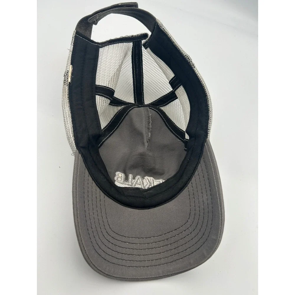 DeKalb AgSeed Trucker Hat Grey Mesh‎ Back Adjustable Farming Seed Cap Vintage
